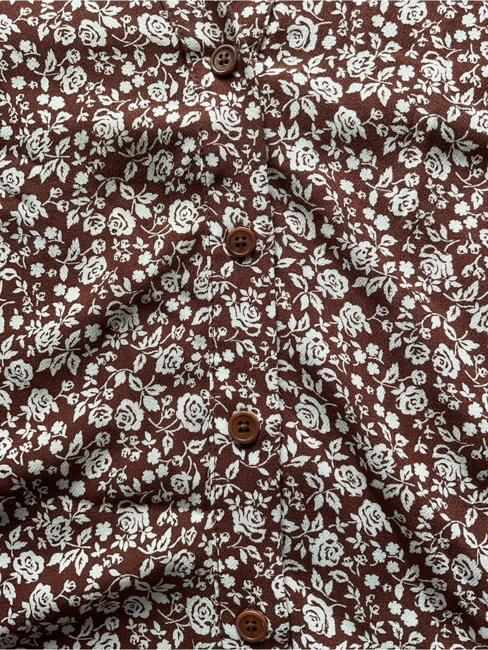 Reformation Brighton Floral Midi Dress in Brown & White Size Small - Picture 8 of 13